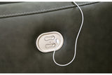 Center Line Dark Gray 3-Piece Power Reclining Loveseat with Console from Ashley Furniture - Luna Furniture
