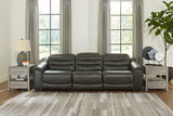Center Line Dark Gray 3-Piece Power Reclining Sofa from Ashley - Luna Furniture
