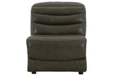 Center Line Dark Gray Armless Chair from Ashley - Luna Furniture