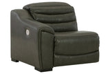 Center Line Dark Gray Left-Arm Facing Power Recliner from Ashley Furniture - Luna Furniture