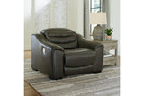 Center Line Dark Gray Power Recliner from Ashley - Luna Furniture