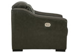 Center Line Dark Gray Power Recliner from Ashley - Luna Furniture