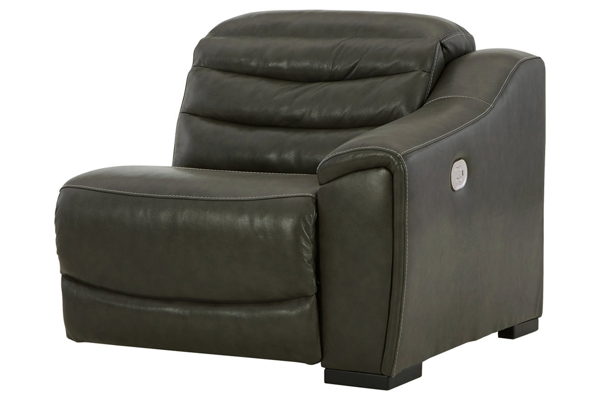 Center Line Dark Gray Right-Arm Facing Power Recliner from Ashley - Luna Furniture