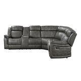 Centeroak Brownish Gray LAF Reclining Sectional from Homelegance - Luna Furniture