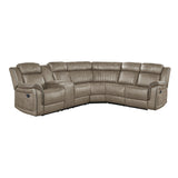 Centeroak Sandy Brown LAF Reclining Sectional from Homelegance - Luna Furniture