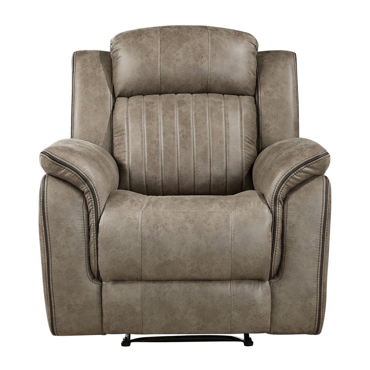 Centeroak Sandy Brown Reclining Chair from Homelegance - Luna Furniture