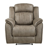 Centeroak Sandy Brown Reclining Chair from Homelegance - Luna Furniture