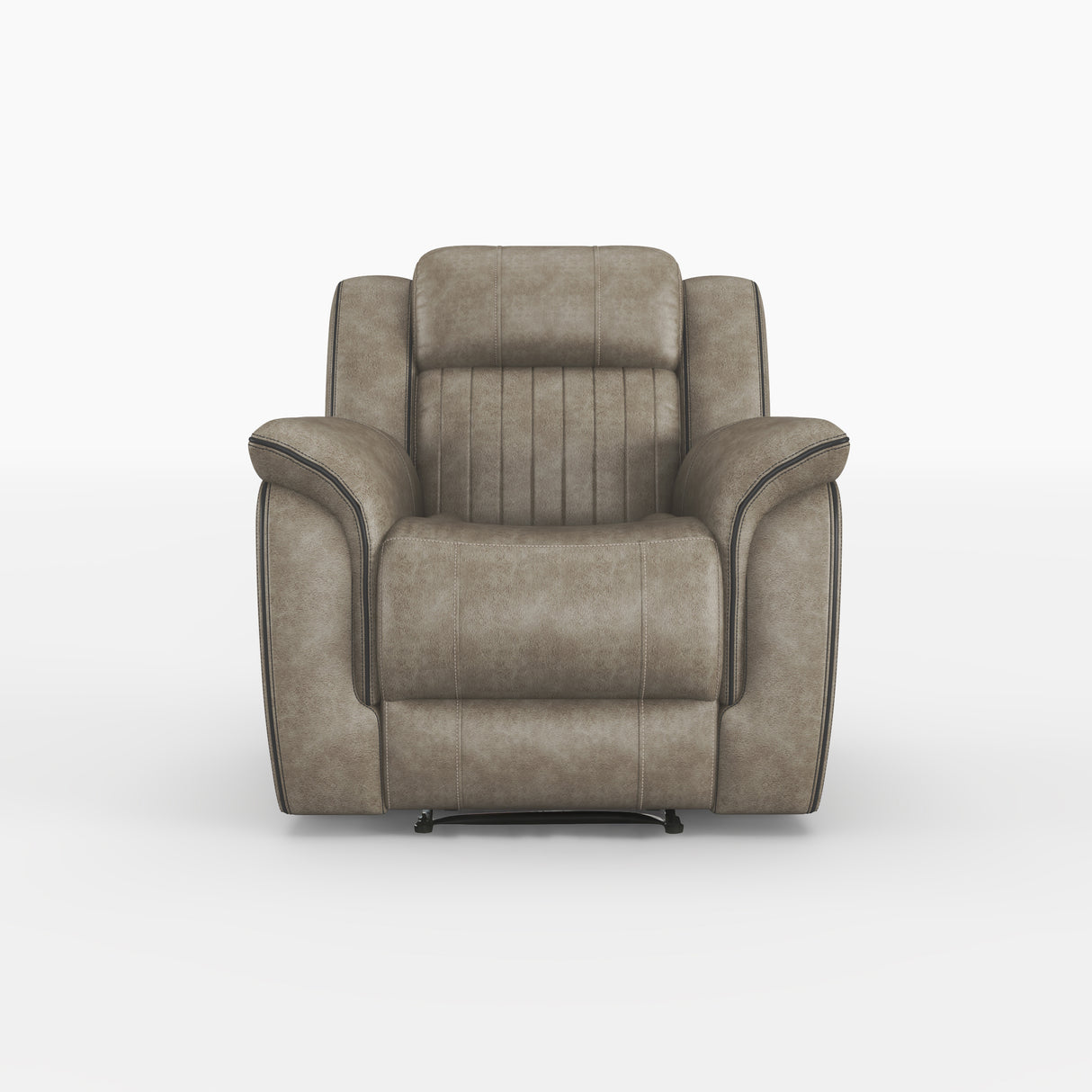 Centeroak Sandy Brown Reclining Chair from Homelegance - Luna Furniture