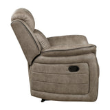 Centeroak Sandy Brown Reclining Chair from Homelegance - Luna Furniture