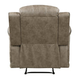 Centeroak Sandy Brown Reclining Chair from Homelegance - Luna Furniture