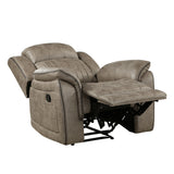 Centeroak Sandy Brown Reclining Chair from Homelegance - Luna Furniture