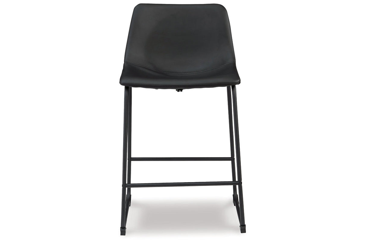 Centiar Black Counter Height Barstool, Set of 2 from Ashley - Luna Furniture
