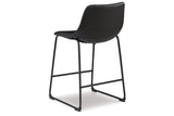 Centiar Black Counter Height Barstool, Set of 2 from Ashley - Luna Furniture
