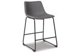 Centiar Gray Counter Height Barstool, Set of 2 from Ashley - Luna Furniture