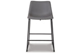 Centiar Gray Counter Height Barstool, Set of 2 from Ashley - Luna Furniture