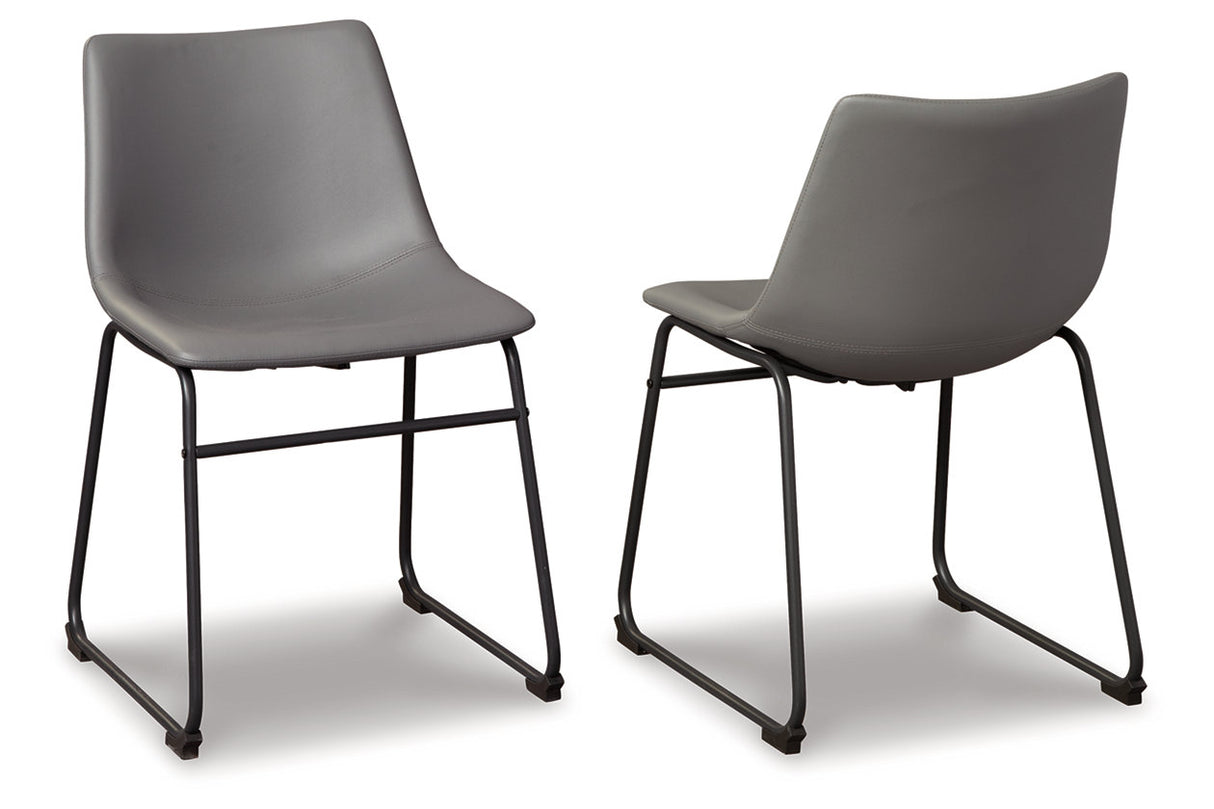 Centiar Gray Dining Chair, Set of 2 from Ashley - Luna Furniture
