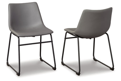 Centiar Gray Dining Chair, Set of 2 from Ashley - Luna Furniture