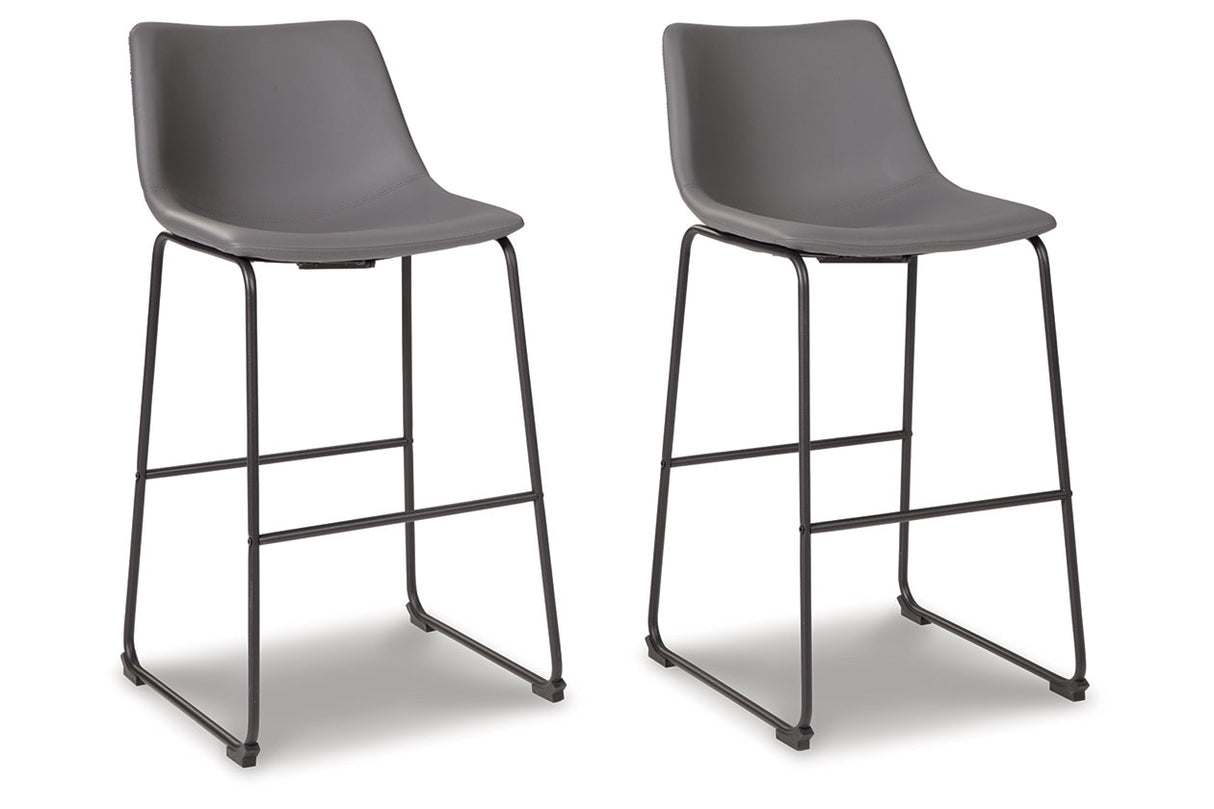 Centiar Gray Pub Height Barstool, Set of 2 from Ashley - Luna Furniture