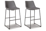 Centiar Gray Pub Height Barstool, Set of 2 from Ashley - Luna Furniture