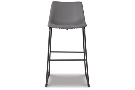 Centiar Gray Pub Height Barstool, Set of 2 from Ashley - Luna Furniture