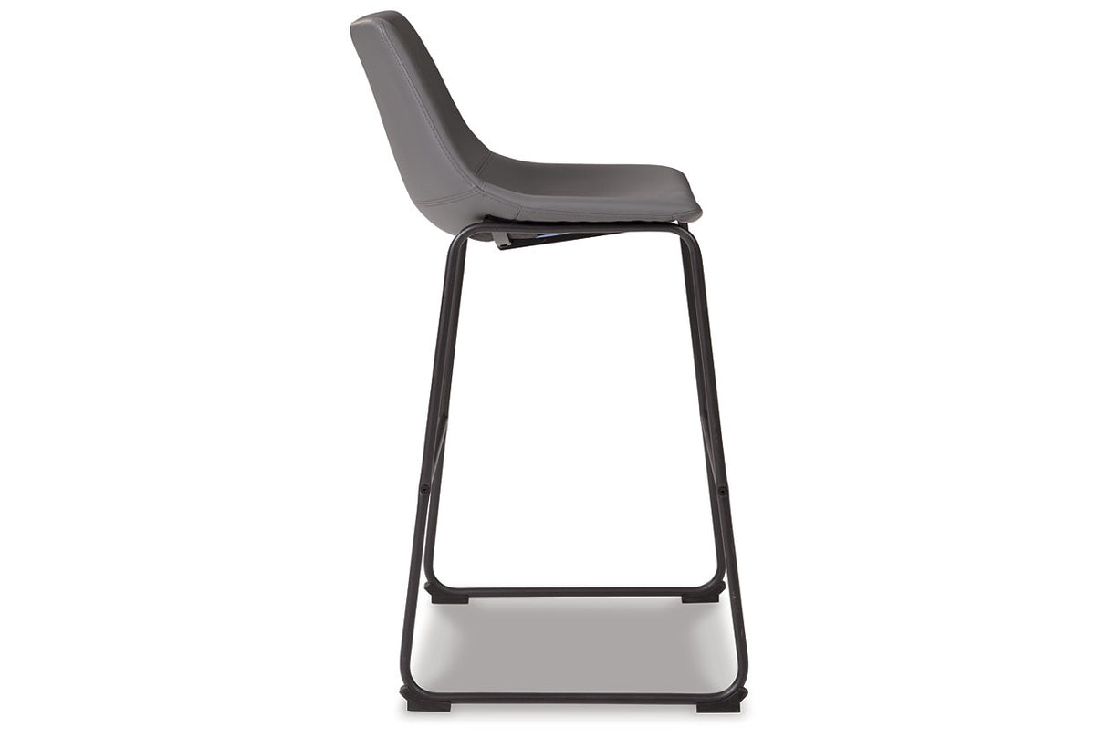 Centiar Gray Pub Height Barstool, Set of 2 from Ashley - Luna Furniture