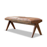 Chad Leather Bench from Midinmod - Luna Furniture