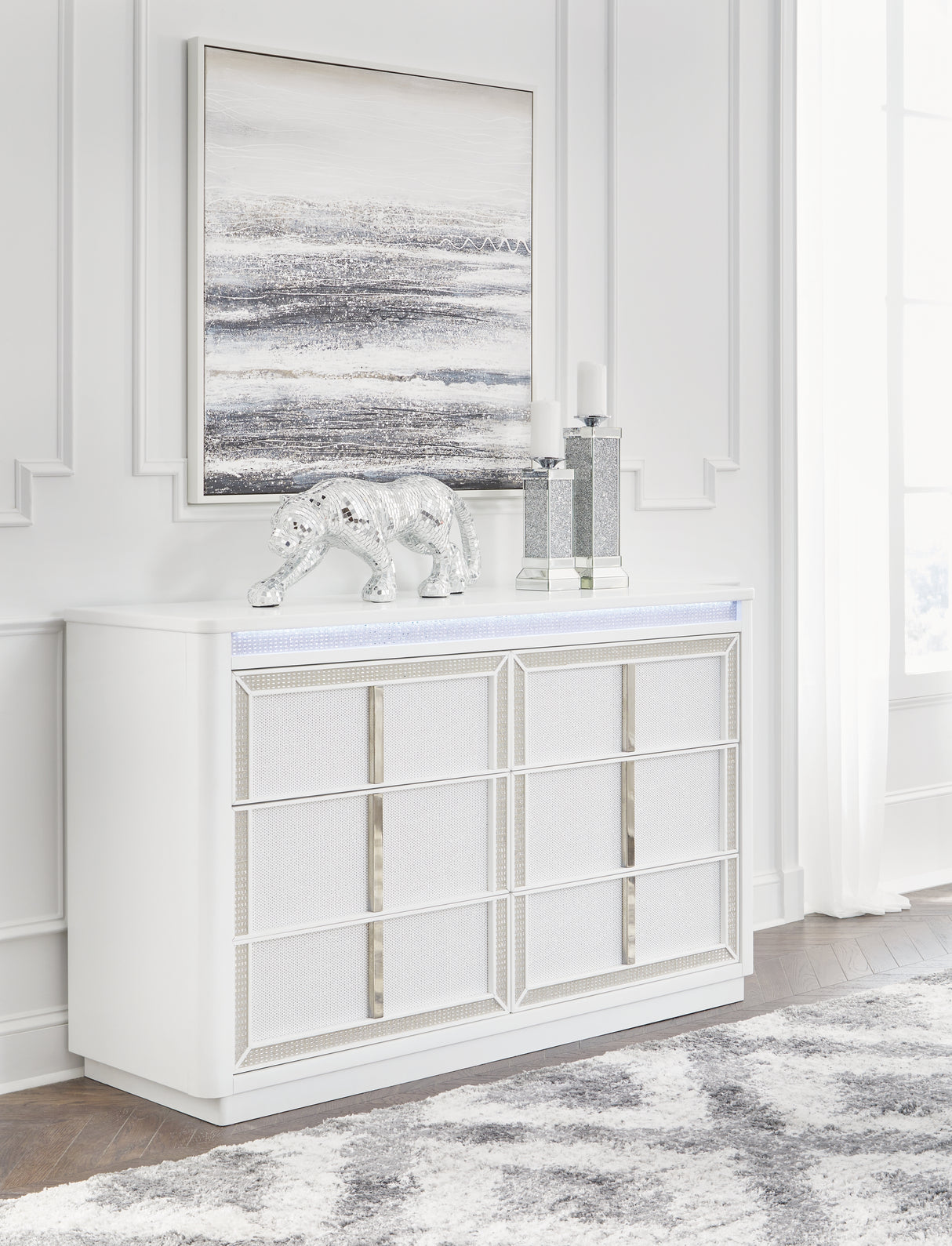 Chalanna White Dresser from Ashley Furniture - Luna Furniture