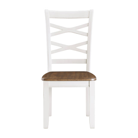 Challis Cherry/White 7-Piece Dining Set from Homelegance - Luna Furniture