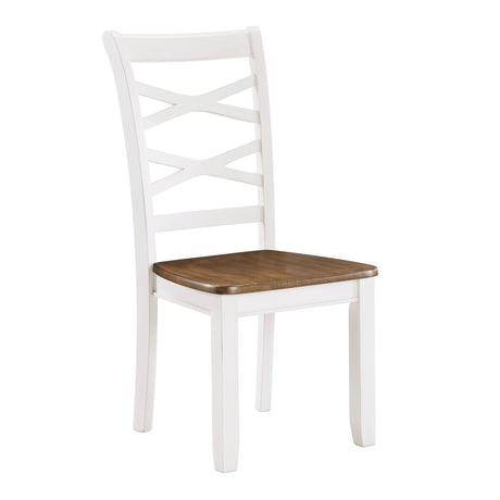 Challis Cherry/White 7-Piece Dining Set from Homelegance - Luna Furniture