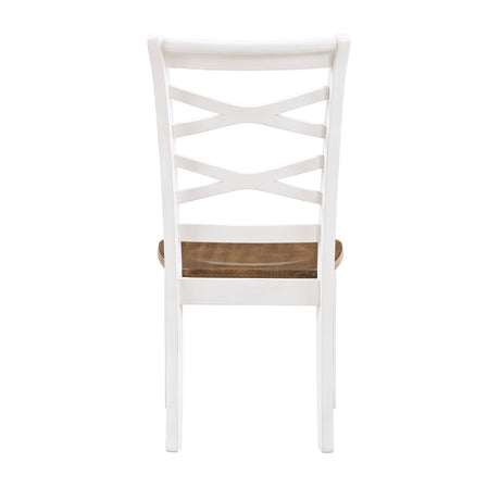 Challis Cherry/White 7-Piece Dining Set from Homelegance - Luna Furniture