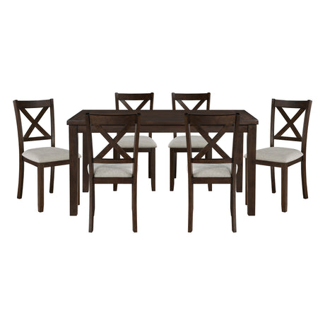 Challis Dark Cherry 7-Piece Dining Set from Homelegance - Luna Furniture