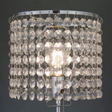 Chandelier Chrome 19" Table Lamp from Crown Mark - Luna Furniture
