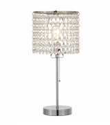 Chandelier Chrome 19" Table Lamp from Crown Mark - Luna Furniture