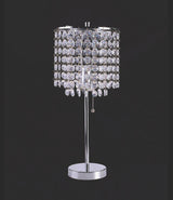 Chandelier Chrome 19" Table Lamp from Crown Mark - Luna Furniture