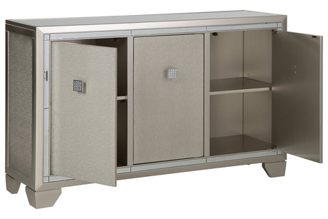 Chaseton Champagne Accent Cabinet from Ashley - Luna Furniture