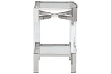 Chaseton Clear/Silver Finish Accent Table from Ashley - Luna Furniture