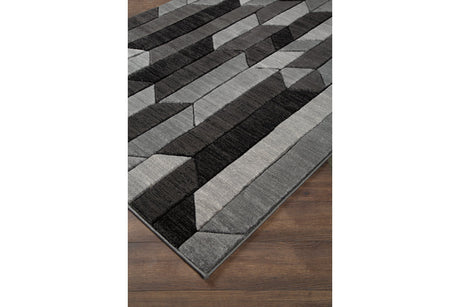 Chayse Black/Gray 5' x 6'7" Rug from Ashley - Luna Furniture