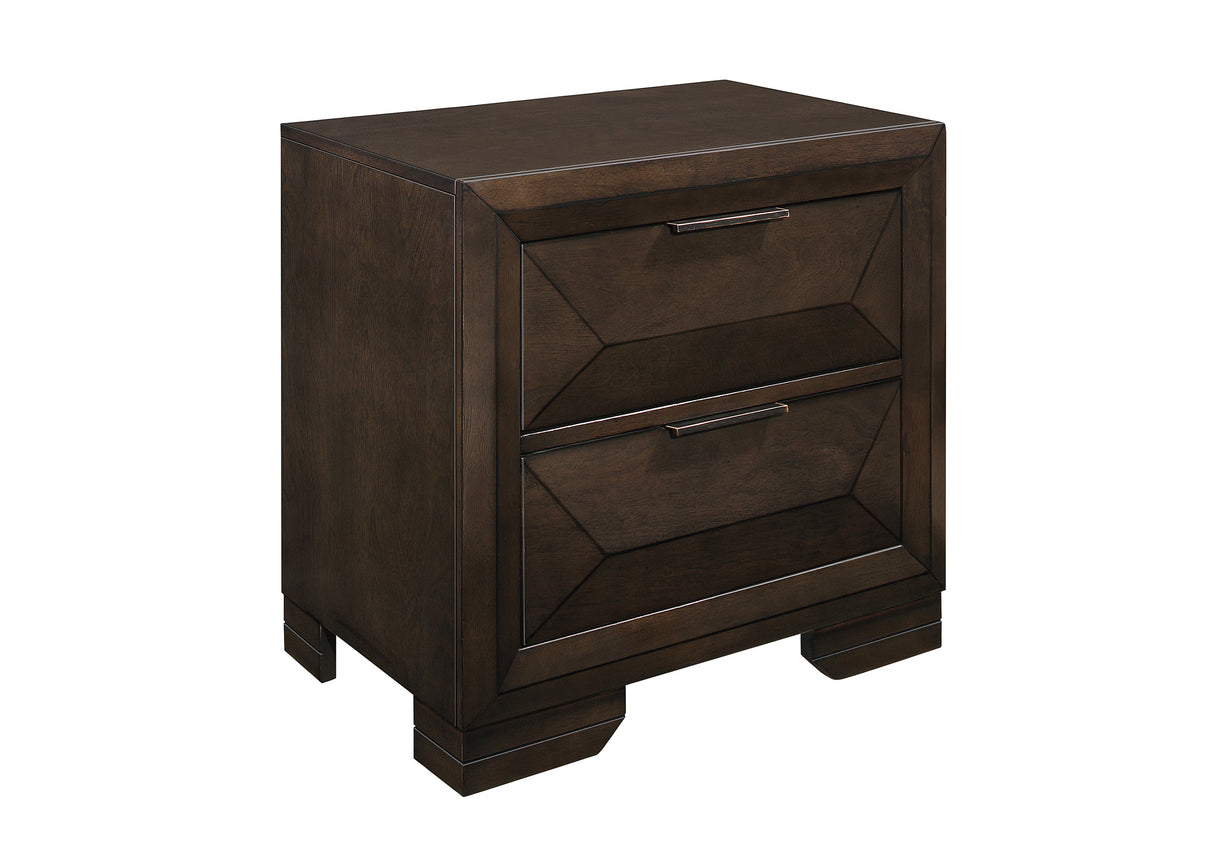 Chesky Warm Espresso Nightstand from Homelegance - Luna Furniture