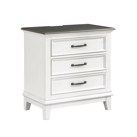 Chesterton Antique White/Dark Brown Panel Bedroom Set from Homelegance - Luna Furniture
