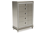 Chevanna Platinum Chest of Drawers from Ashley - Luna Furniture