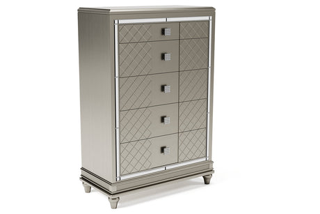 Chevanna Platinum Chest of Drawers from Ashley - Luna Furniture