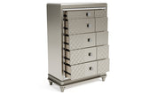 Chevanna Platinum Chest of Drawers from Ashley - Luna Furniture