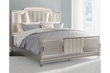 Chevanna Platinum King LED Upholstered Panel Bed from Ashley - Luna Furniture