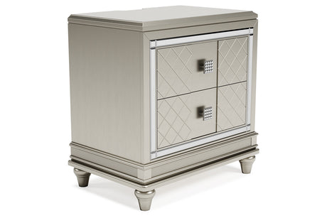 Chevanna Platinum Nightstand from Ashley - Luna Furniture