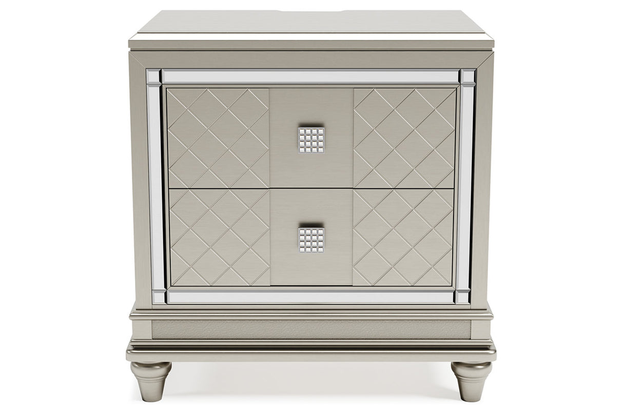 Chevanna Platinum Nightstand from Ashley - Luna Furniture