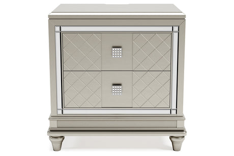 Chevanna Platinum Nightstand from Ashley - Luna Furniture
