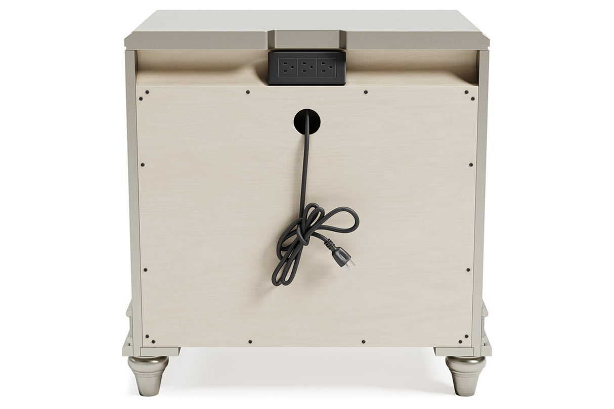 Chevanna Platinum Nightstand from Ashley - Luna Furniture
