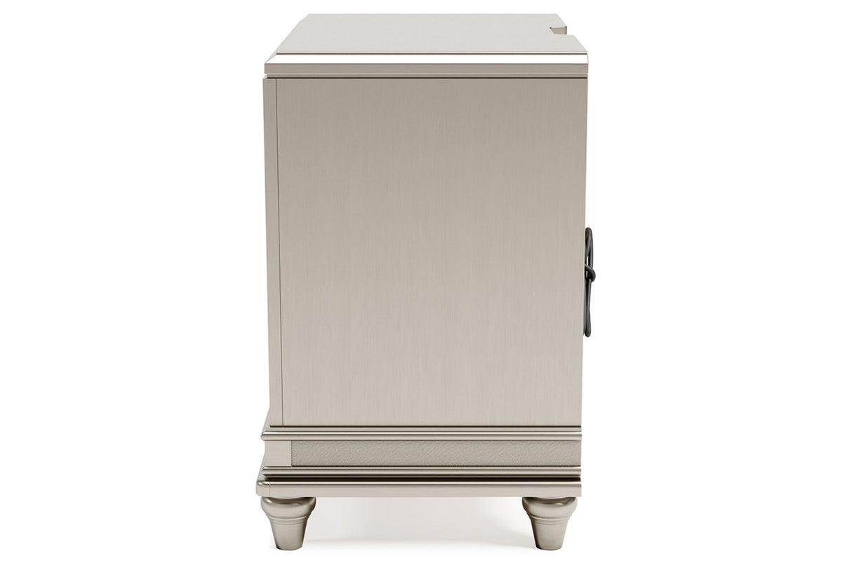 Chevanna Platinum Nightstand from Ashley - Luna Furniture