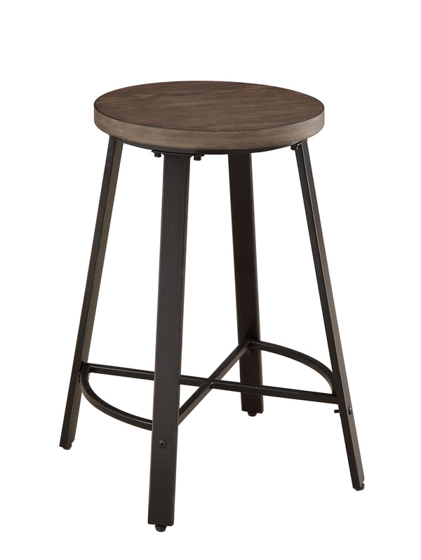 Chevre Brown/Gray Counter Height Chair, Set of 2