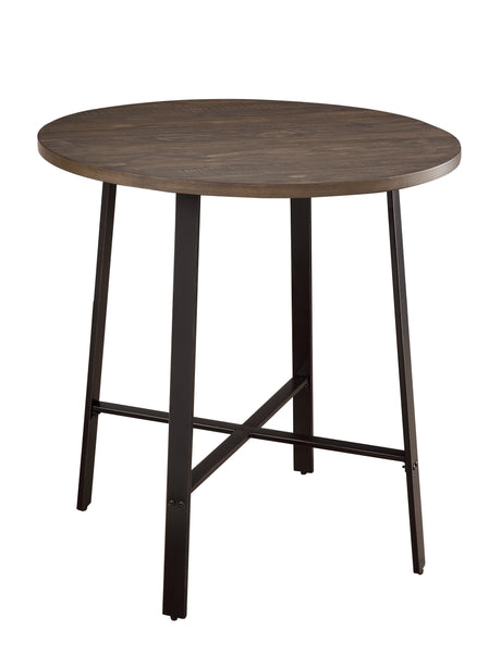 Chevre Brown/Gray Round Counter Height Set from Homelegance - Luna Furniture